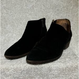 Lucky Brand Fenley Ankle Leather Boots Black Size 8M